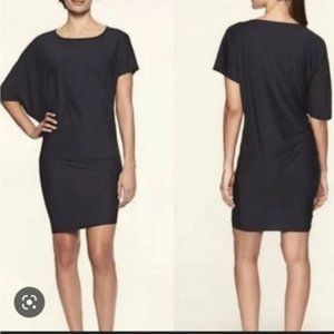 Athleta Dress Black Hilo Sunlover Swim Cover Up Beach Travel Asymmetrical SMALL